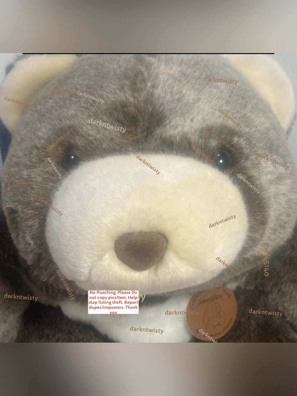 HTF VTG GUND SNUFFLES CHOCOLATE & CARAMEL ANNIVERSARY PAIR SHIPS WW 15” FREE GWP - Picture 11 of 15